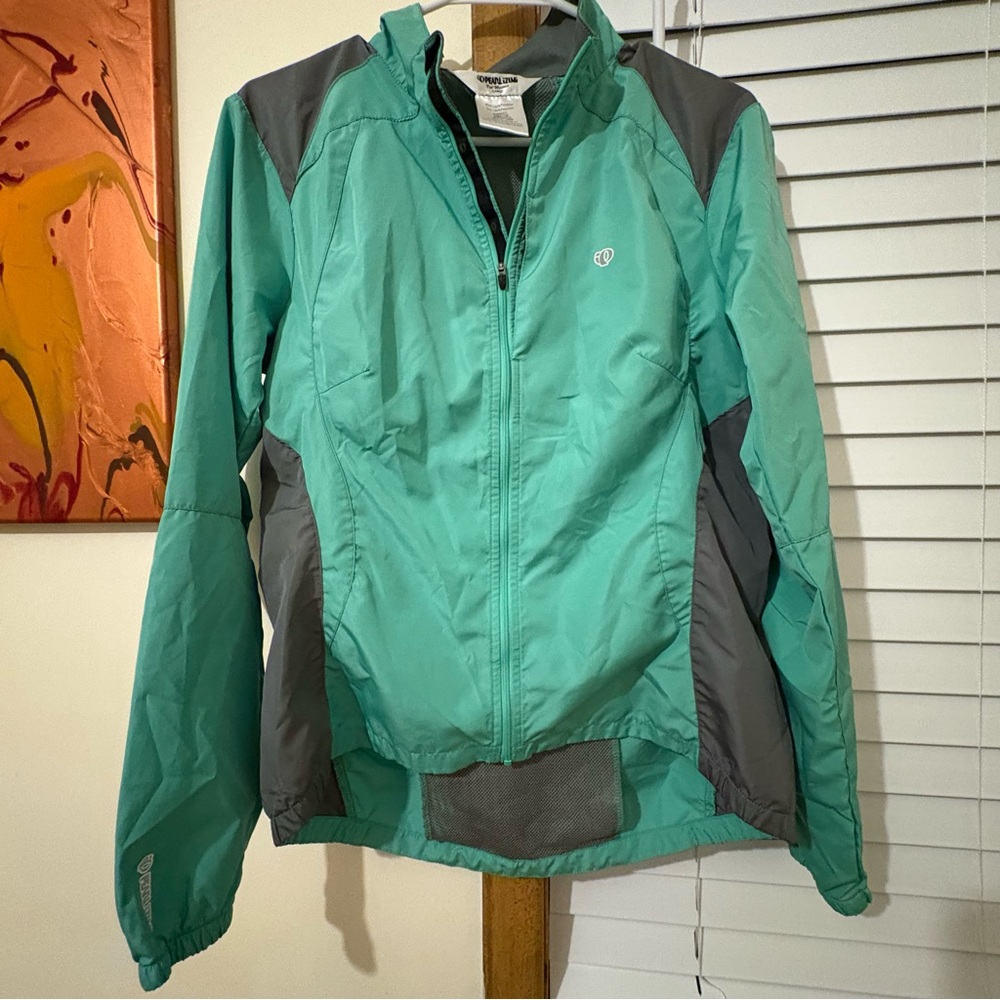 Pearl Izumi mint green and gray Cycling Jacket Size Large